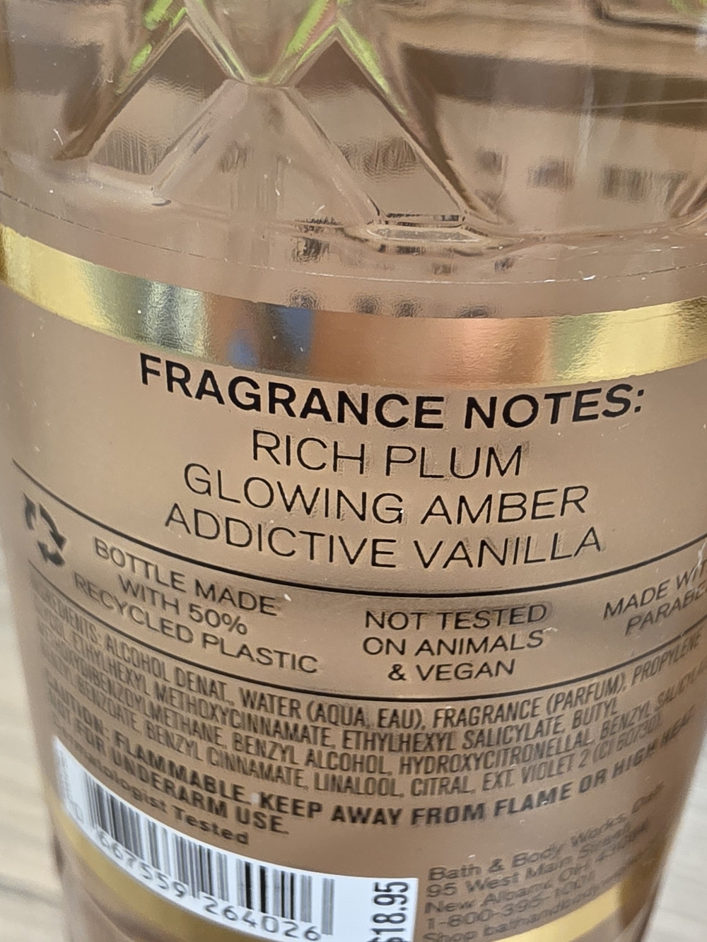 Bath & Body Works Viva Vanilla Fragrance Mist - Full Size & Travel - Picture 2 of 3